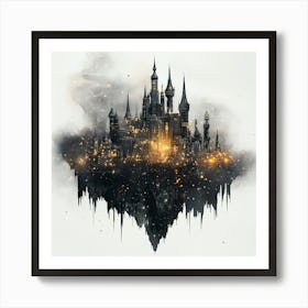 Harry Potter Castle Canvas Art Art Print