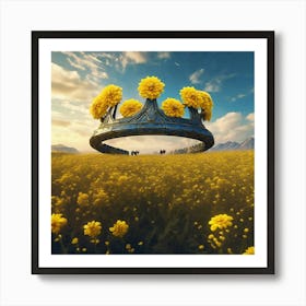 Crown Of Flowers 3 Art Print