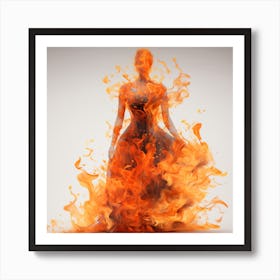 Flames Of Fire Art Print