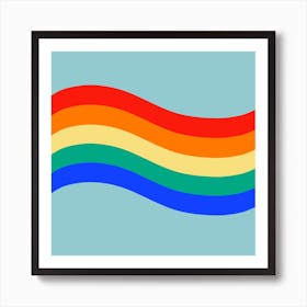 Retro Rainbow Art Print