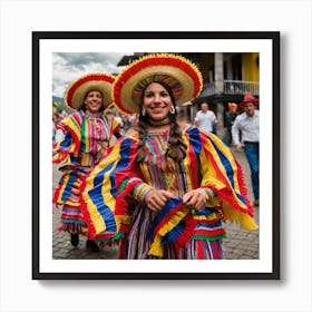 Ecuadorian Dancers 5 Art Print