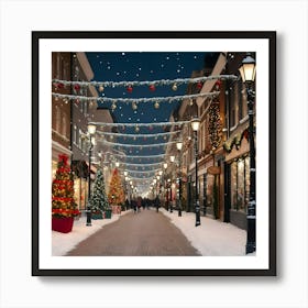 Christmas In Montreal Art Print