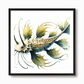 Fantasy fish 2 Art Print