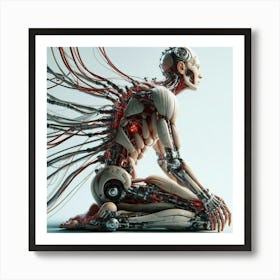 Humanoid Robot 4 Art Print