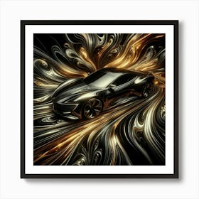 Abstract Car Art Art Print