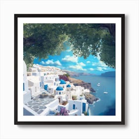 Oia, Greece Art Print