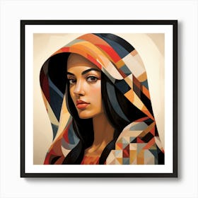 Geometric Abstraction Peruvian Woman 02 Art Print