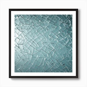 Broken Glass Background 1 Art Print