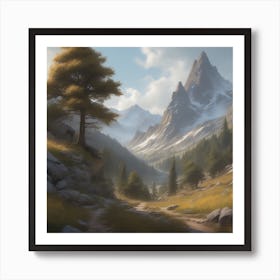 Mountain Landscape 43 Art Print