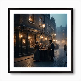 London Street Scene 3 Art Print