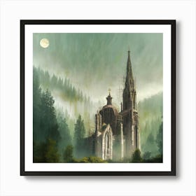 Church In The Forest Art Print