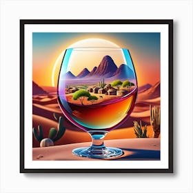 Desert Landscape Art Print