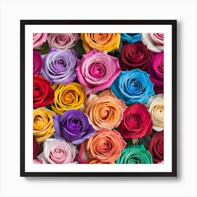 Colorful Roses 1 Art Print