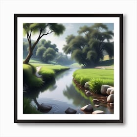 Landscape Painting 167 Art Print