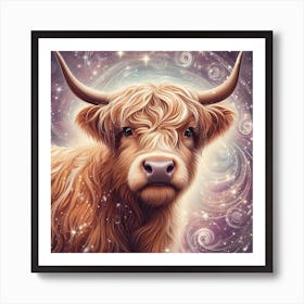 Highland Cow 14 Art Print