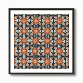 Abstract Floral Pattern 3 Art Print