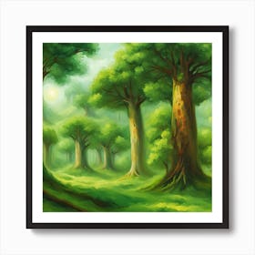 Fantasy Forest Art Print