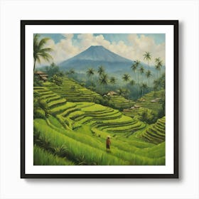 Rice Fields In Bali Art Print