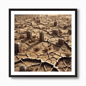 City In The Desert 2 Art Print