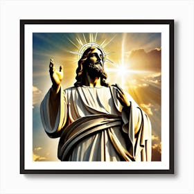 Jesus Statue 1 Art Print