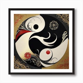 Yin Yang 43 Art Print