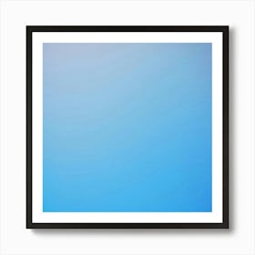 Blue Sky With Clouds Art Print