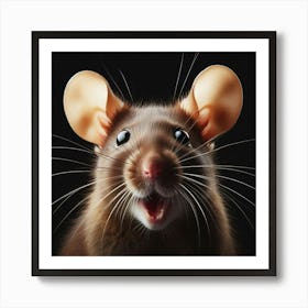 Rat With Ears Art Print