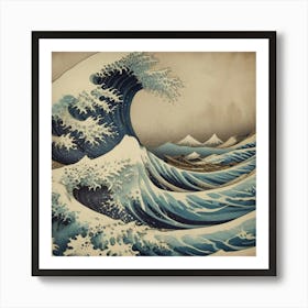 Great Wave Off Kanagawa 15 Art Print