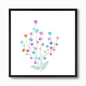 Botanical Flowers Art Print