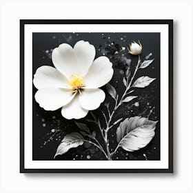 White Flower Art Print