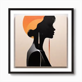 Silhouette Of A Woman 2 Art Print