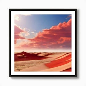 Sand Dunes In The Desert Art Print