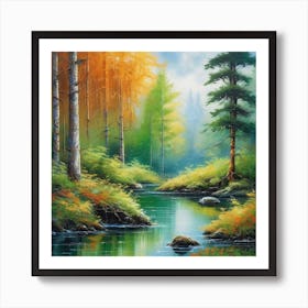 Autumn Forest 4 Art Print