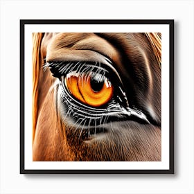 Eye Of A Horse 17 Art Print