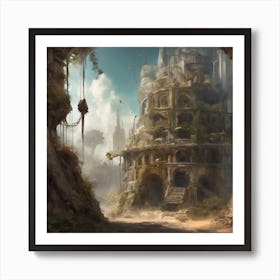 Fantasy Castle 19 Art Print