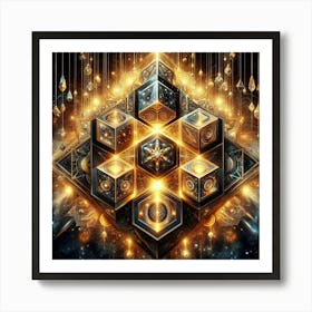 Cubes Of Light Art Print