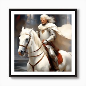 Knight On Horseback 11 Art Print