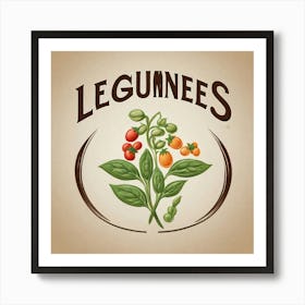 Legumes As A Logo (77) Art Print