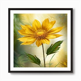 Yellow Daisy 1 Art Print