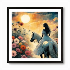 Creative Horse Beauty Illustration Nr 181 Art Print