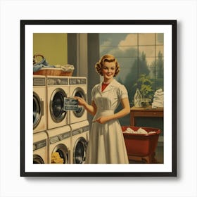 Default Default Vintage And Retro Laundry Advertising Aestethi 1 (2) Art Print