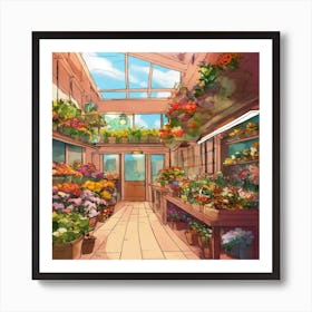 Flower Shop Art Print