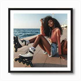 Roller Star Art Print