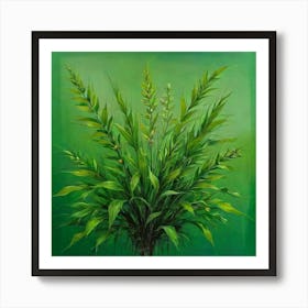 Default Original Landscape Plants Oil Painting 11 Art Print