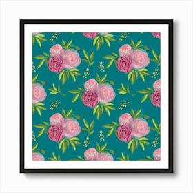 Roses  Pattern Art Print