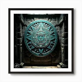 Aztec Calendar 1 Art Print