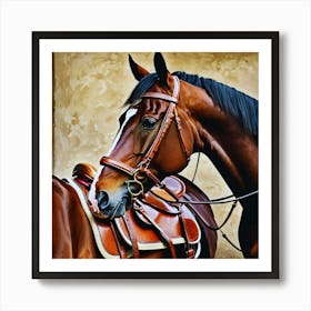 Horse And Rider Art Print