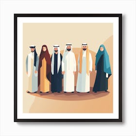 Arabic People Art Print