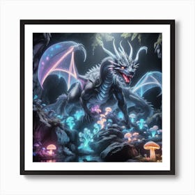 Dragon In The Forest Art Print