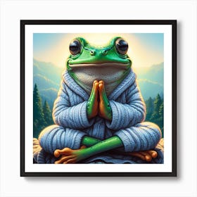 Frog Meditation 2 Art Print